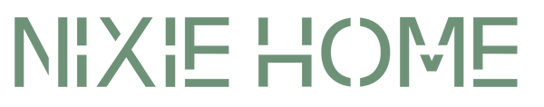 Grüner Schriftzug Nixie Home